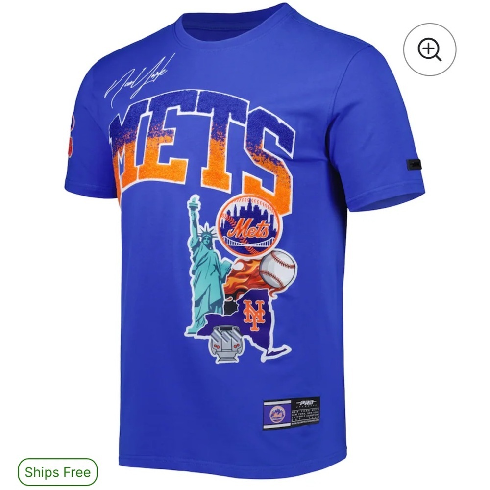 New York Mets Pro Standard 1986 World Series Hometown T-Shirt - Royal; NWOT! - Picture 6 of 13
